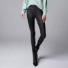 Women's Simply Vera Vera Wang High-Rise Faux Leather Shaping Leggings