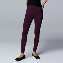 Women's Simply Vera Vera Wang Live-In Shaping High Rise Leggings -Vera Wang Shop 4994850 Midnight Jam