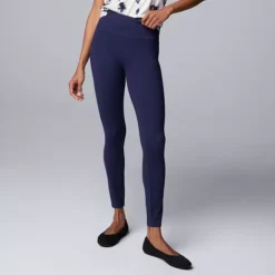 Women's Simply Vera Vera Wang Live-In Shaping High Rise Leggings -Vera Wang Shop 4994850 Navy