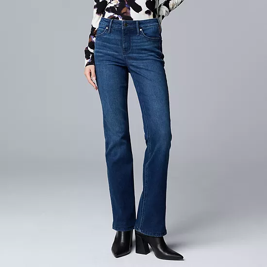 Women's Simply Vera Vera Wang Stretch Bootcut Jeans 1 Women's Simply Vera Vera Wang Stretch Bootcut Jeans