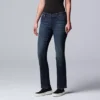 Women's Simply Vera Vera Wang Slim Straight Leg Jeans