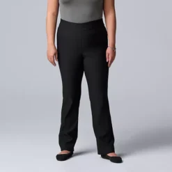 Plus Size Simply Vera Vera Wang Simply Modern Bootcut Pants
