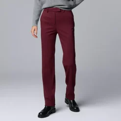 Women's Simply Vera Vera Wang High-Rise Slim Straight Pants -Vera Wang Shop 5750807 Port Royale