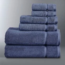 Simply Vera Vera Wang Vera Egyptian Cotton 6-piece Towel Set 23 Simply Vera Vera Wang Vera Egyptian Cotton 6-piece Towel Set -Vera Wang Shop 6607554 Blue