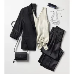 Women's Simply Vera Vera Wang Linen Blend Wide Leg Pants -Vera Wang Shop 6618127 CP ALT64