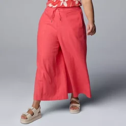 Plus Size Simply Vera Vera Wang Wide Leg Linen Pants -Vera Wang Shop 6618132 Kauaioral