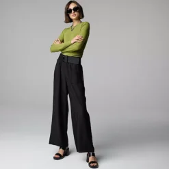 Plus Size Simply Vera Vera Wang Wide Leg Travel Pants -Vera Wang Shop 6663156 ALT3