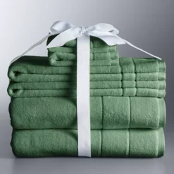 Simply Vera Vera Wang 6-piece Turkish Cotton Bath Towel Set 16 Simply Vera Vera Wang 6-piece Turkish Cotton Bath Towel Set -Vera Wang Shop 6824206 Fern Green
