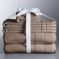 Simply Vera Vera Wang 6-piece Turkish Cotton Bath Towel Set 19 Simply Vera Vera Wang 6-piece Turkish Cotton Bath Towel Set -Vera Wang Shop 6824206 Light Brown