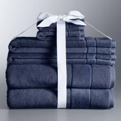 Simply Vera Vera Wang 6-piece Turkish Cotton Bath Towel Set 18 Simply Vera Vera Wang 6-piece Turkish Cotton Bath Towel Set -Vera Wang Shop 6824206 Midnight