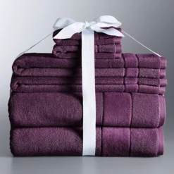 Simply Vera Vera Wang 6-piece Turkish Cotton Bath Towel Set 26 Simply Vera Vera Wang 6-piece Turkish Cotton Bath Towel Set -Vera Wang Shop 6824206 Mulberry