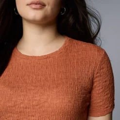 Petite Simply Vera Vera Wang® Texture Tee -Vera Wang Shop 6834276 ALT2