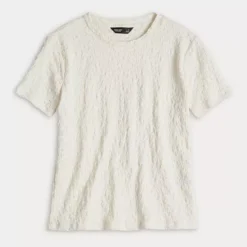 Women's Simply Vera Vera Wang Textured Tee -Vera Wang Shop 6834303 ALT4