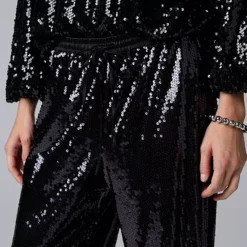 Women's Simply Vera Vera Wang Sequin Joggers -Vera Wang Shop 7055249 ALT2