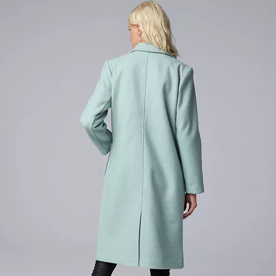 Women's Simply Vera Vera Wang Brushed Melton Coat 2 Women's Simply Vera Vera Wang Brushed Melton Coat - Image 2