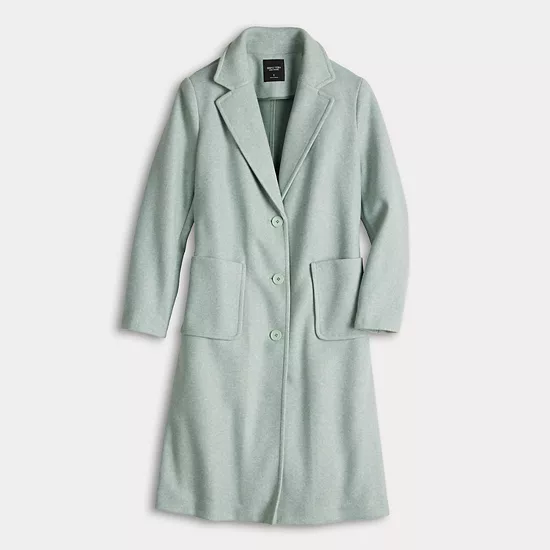 Women's Simply Vera Vera Wang Brushed Melton Coat 6 Women's Simply Vera Vera Wang Brushed Melton Coat - Image 6