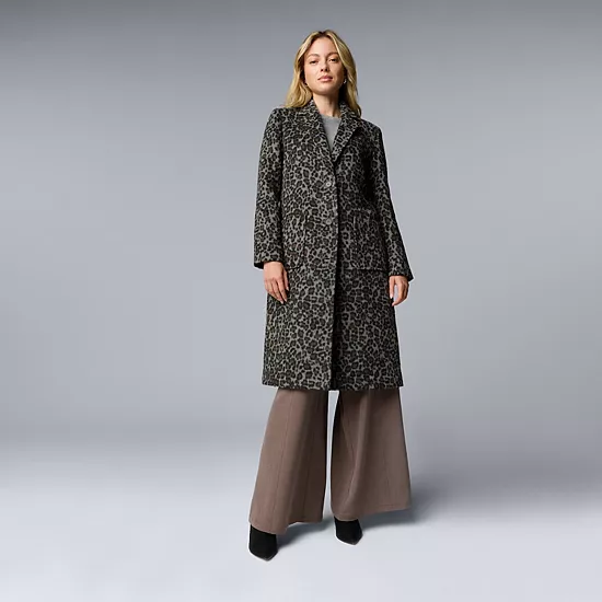 Women's Simply Vera Vera Wang Brushed Melton Coat 11 Women's Simply Vera Vera Wang Brushed Melton Coat - Image 11