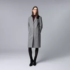 Women's Simply Vera Vera Wang Brushed Melton Coat 20 Women's Simply Vera Vera Wang Brushed Melton Coat -Vera Wang Shop 7146622 Medium Heather 1