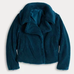 Women's Simply Vera Vera Wang Cropped Sherpa Jacket 9 Women's Simply Vera Vera Wang Cropped Sherpa Jacket -Vera Wang Shop 7158838 ALT4