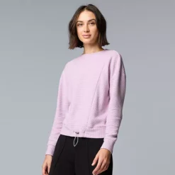 Women's Simply Vera Vera Wang Drawcord Hem Cozy Pullover Top 19 Women's Simply Vera Vera Wang Drawcord Hem Cozy Pullover Top -Vera Wang Shop 7199345 Timeless Lilac
