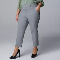 Plus Size Simply Vera Vera Wang Simply Modern Ankle Pants