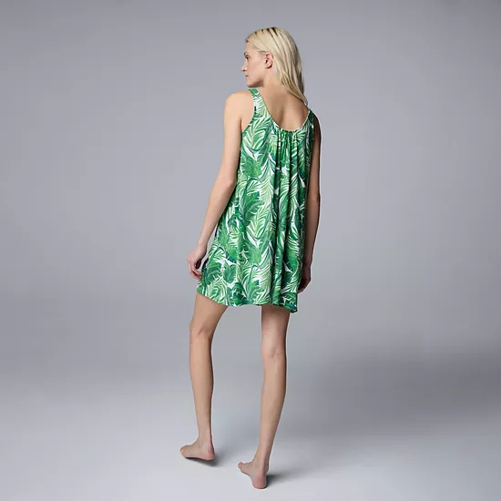 Women's Simply Vera Vera Wang Cozy Sleep Chemise 2 Women's Simply Vera Vera Wang Cozy Sleep Chemise - Image 2