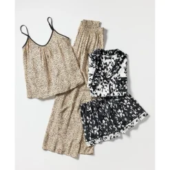 Women's Simply Vera Vera Wang Plain Weave Pajama Tank Top & Pajama Pants Set -Vera Wang Shop 7242768 CP ALT65