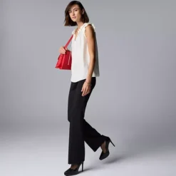 Women's Simply Vera Vera Wang Pleated Neck Top -Vera Wang Shop 7306007 ALT3