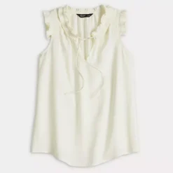 Women's Simply Vera Vera Wang Pleated Neck Top -Vera Wang Shop 7306007 ALT4