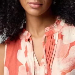 Women's Simply Vera Vera Wang Tie-Front Pintuck Sleeveless Shell Top -Vera Wang Shop 7306008 ALT2