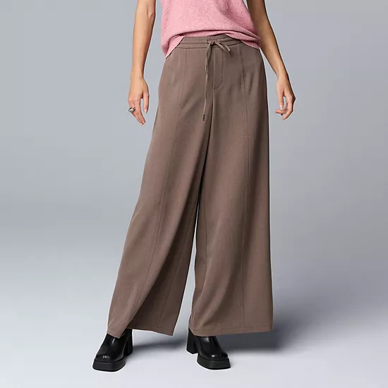 Petite Simply Vera Vera Wang Wide Leg Linen Pants 8 Petite Simply Vera Vera Wang Wide Leg Linen Pants - Image 8