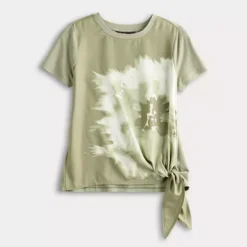 Simply Vera Vera Wang Side-Tie Mixed Media Top 15 Simply Vera Vera Wang Side-Tie Mixed Media Top -Vera Wang Shop 7378930 ALT4