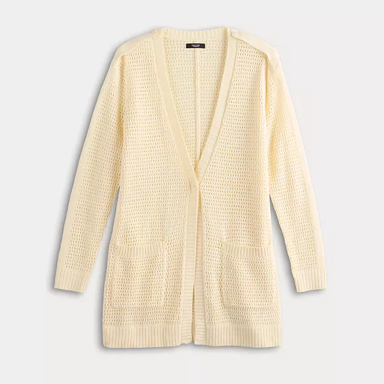 Women's Simply Vera Vera Wang Oversized Utility Cardigan 5 Women's Simply Vera Vera Wang Oversized Utility Cardigan - Image 5