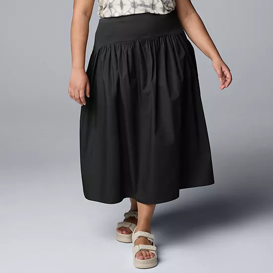 Plus Size Simply Vera Vera Wang Mixed Media Skirt 6 Plus Size Simply Vera Vera Wang Mixed Media Skirt - Image 6