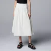 Petite Simply Vera Vera Wang Mixed Media Skirt