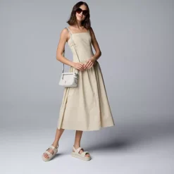 Women's Simply Vera Vera Wang Drop Waist Midi Dress -Vera Wang Shop 7464764 ALT3