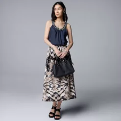 Women's Simply Vera Vera Wang Pull On Midi Skirt -Vera Wang Shop 7484958 ALT3