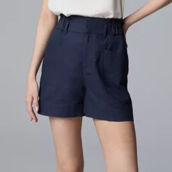 Women's Simply Vera Vera Wang Utility Shorts -Vera Wang Shop 7484966 Deep Sapphire