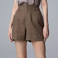 Women's Simply Vera Vera Wang Utility Shorts -Vera Wang Shop 7484966 Olive Tapenade