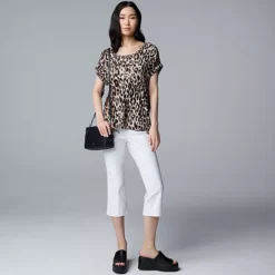 Women's Simply Vera Vera Wang Scoopneck Dolman Tee -Vera Wang Shop 7490380 ALT3