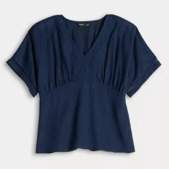 Women's Simply Vera Vera Wang Short Sleeve Kimono Top With Trim 11 Women's Simply Vera Vera Wang Short Sleeve Kimono Top With Trim -Vera Wang Shop 7490819 ALT4