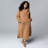 Plus Size Simply Vera Vera Wang Sherpa Long Sleeve Hooded Lounger