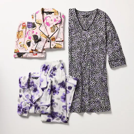 Women's Simply Vera Vera Wang 2-Piece Pajama Top & Pajama Bottoms Set 2 Women's Simply Vera Vera Wang 2-Piece Pajama Top & Pajama Bottoms Set - Image 2