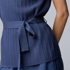 Women's Simply Vera Vera Wang Cap Sleeve Tie Waist Sweater Top -Vera Wang Shop 7495501 ALT2