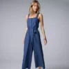 Women's Simply Vera Vera Wang Belted Wide Leg Jumpsuit
