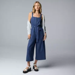 Women's Simply Vera Vera Wang Belted Wide Leg Jumpsuit -Vera Wang Shop 7495651 ALT3