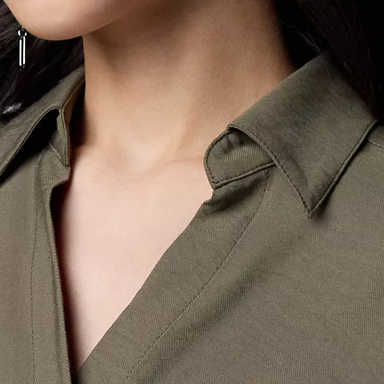 Women's Simply Vera Vera Wang Drapey Surplice Top 3 Women's Simply Vera Vera Wang Drapey Surplice Top - Image 3