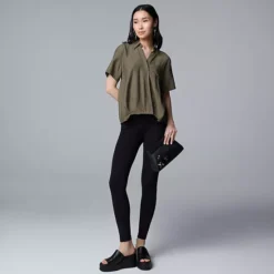 Women's Simply Vera Vera Wang Drapey Surplice Top 16 Women's Simply Vera Vera Wang Drapey Surplice Top -Vera Wang Shop 7530656 ALT3