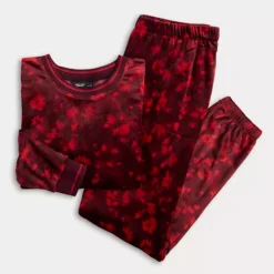 Women's Simply Vera Vera Wang Long Sleeve Pajama Top & Pajama Jogger Set -Vera Wang Shop 7570773 ALT3