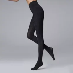 Women's Simply Vera Vera Wang 60 Denier Cable Knit Tights